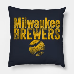 Brewers Vintage Weathered Pillow