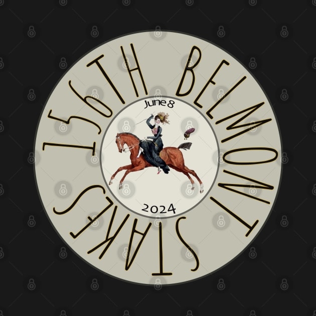 156th Belmont Stakes horse racing design by Ginny Luttrell