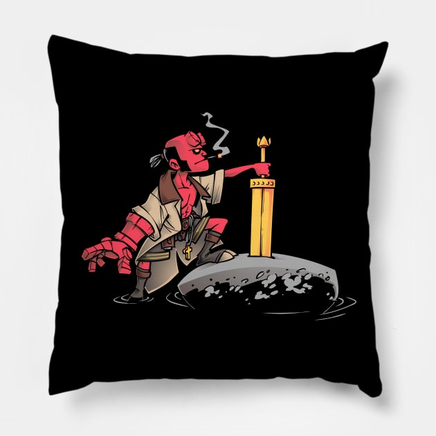 The Sword and the Stone Fist Pillow by harebrained