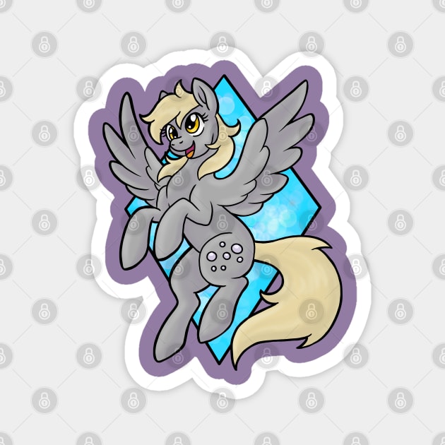 Derp Horse Magnet by Luckyponytattoo