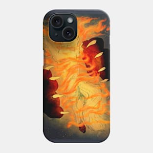Between Flames and Claws Phone Case