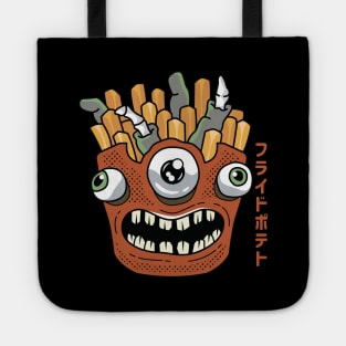 Kawaii Japanese Monster Fries for Potato Lovers Tote