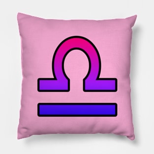 Libra Bi Pride Symbol Pillow