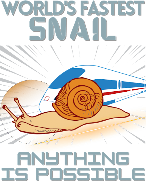 WORLD'S FASTEST SNAIL - Funny Snail - Seika by FP Kids T-Shirt by SEIKA by FP