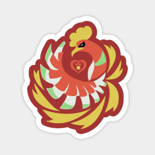 Heart Gold - Ho-Oh Magnet