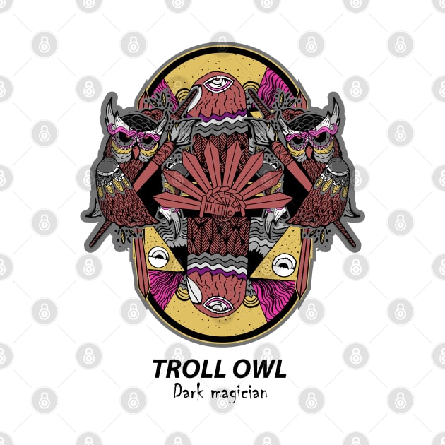 Dark Magician Troll owl by Unestore