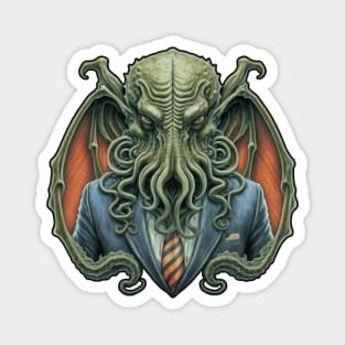 Cthulhu For President USA 2024 Election (Green Cthulhu) Magnet