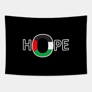 Hope For Freedom Of Palestine - Palestinian Flag For Protest Tapestry