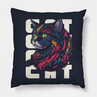 Cat Painting Pillow