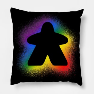 Meeple Spray - Rainbow Pillow