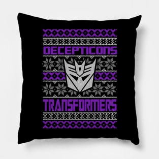 Transformers Gen 1 Decepticons - Ugly Christmas sweater Pillow