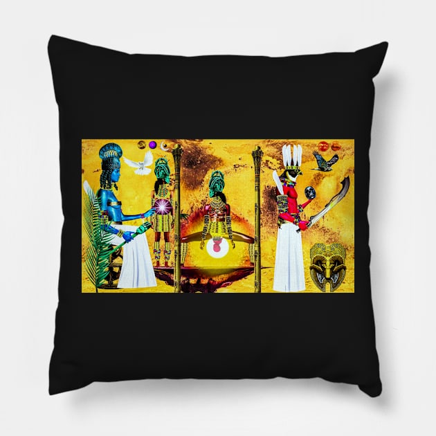 THE BIRTH OF AGUNKWO Pillow by uchenigbo