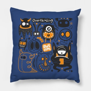 Overthinking Doodle Pillow