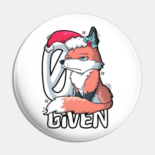 Zero Fox Given on Christmas Pin