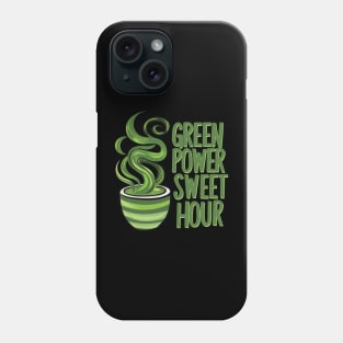 Green Power Sweet Hour Matcha Tea Gift Phone Case