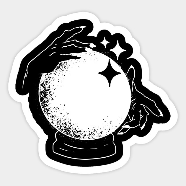 Crystal Ball Fortune Teller Crystal Sticker Teepublic