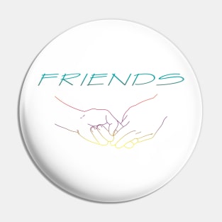 Friends - Rainbow Pin