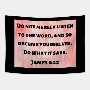 Bible Verse James 1:22 Tapestry