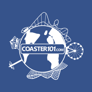 Coaster101 White Globe Logo T-Shirt