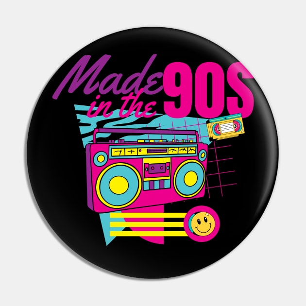 Made in the 90s Pin by MarCreative