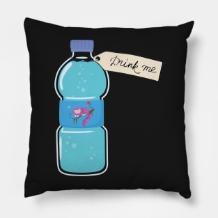 Drink me Water Bottle Alice in wonderland Cheshire cat Pillow