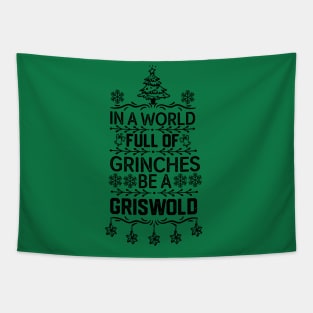 humorous family christmas gift idea - in A World Full of Grinches Be a Griswold Tapestry