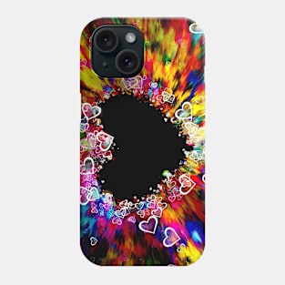 Multiple hearts in overall colourful heart design Phone Case