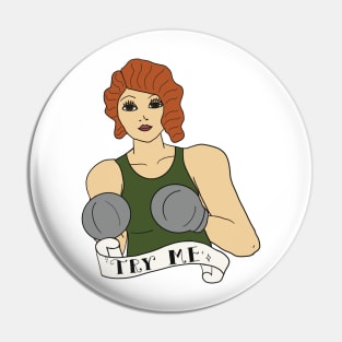 Try Me! Redhead Pin