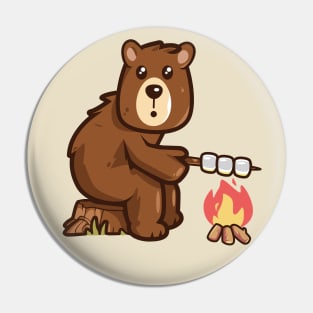 Toasting marshmallows (on light colors) Pin