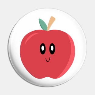 Cute Kawaii Apple Art Pin