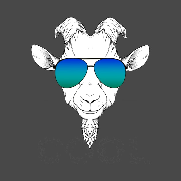 Goat with Sunglasses by Fritz