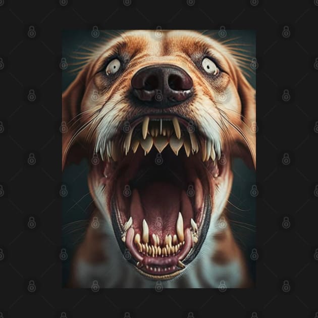 Big mouth dog by Good Luck to you