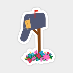 Mailbox and Flowers Magnet