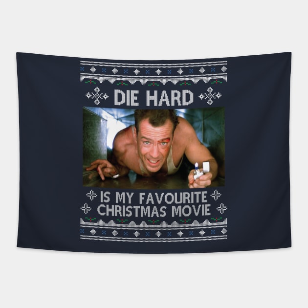 Die Hard Is My Favourite Christmas Movie Tapestry by Nova5