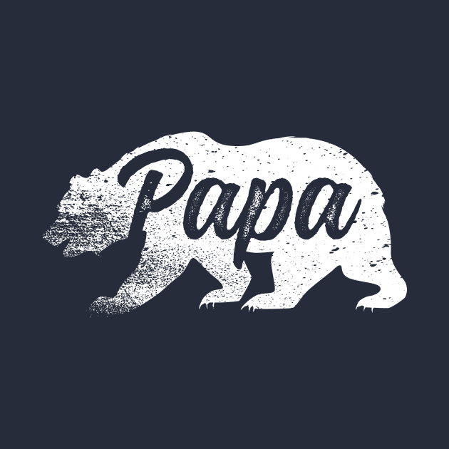 Papa Bear Father's Day T-Shirt by Adamita