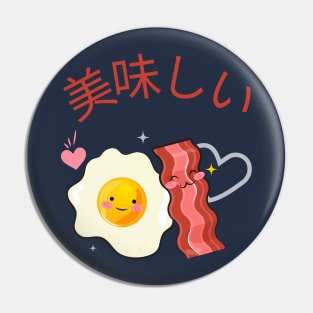 Delicious Bacon and Eggs v2 Pin