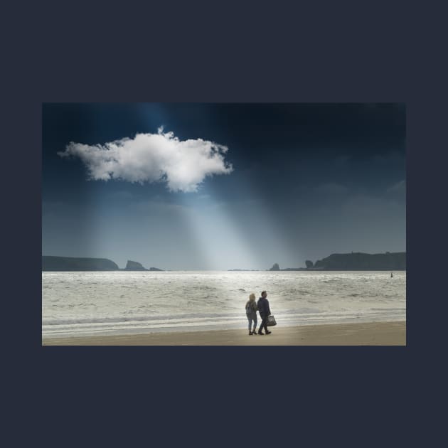 Tenby Beach Scene, Wales by JonDelorme