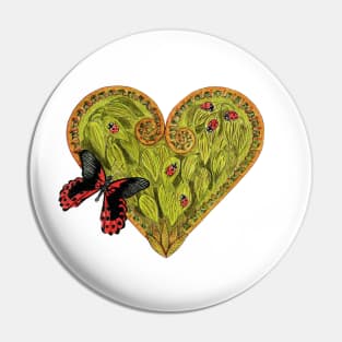 The Heart of Nature (Green) Pin