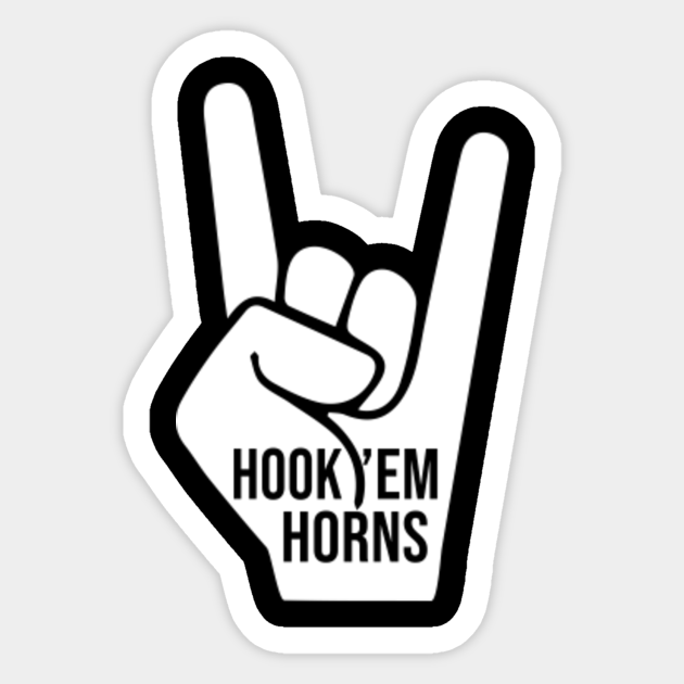 Hook'em horns - University Of Texas - Sticker