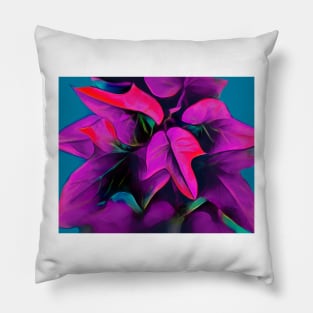 Purple Leaves Pillow