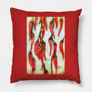 Red-hot spicy peppers Pillow