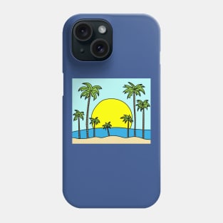 Lonely Island Relaxation Sun Phone Case