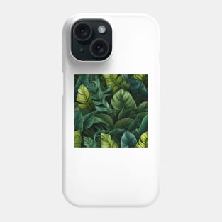 Green Leaves Pattern 26 Phone Case