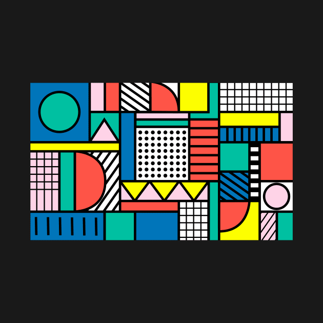 Memphis Color Block by PolitaStore