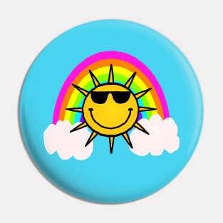 Sun & Rainbow Pin