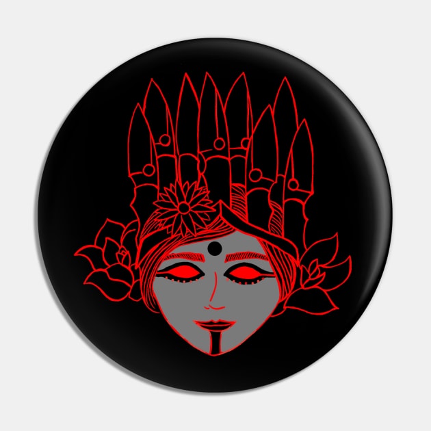 Shaman Queen v2 - Everyday Care-y Pin by legendsinink