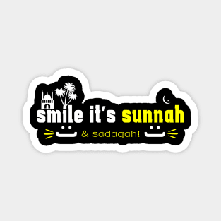 smile its sunnah - islamic quotes 5 Magnet