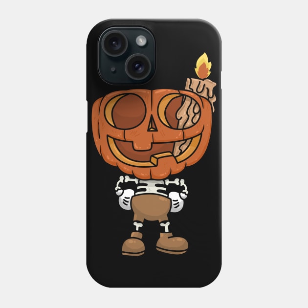 Pumpkin head Phone Case by ppmid