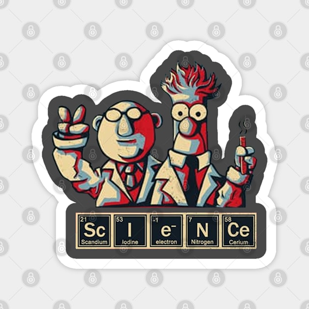 Muppets And Science Magnet by MrBones