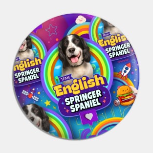 English Springer Spaniel dog v2 Pin